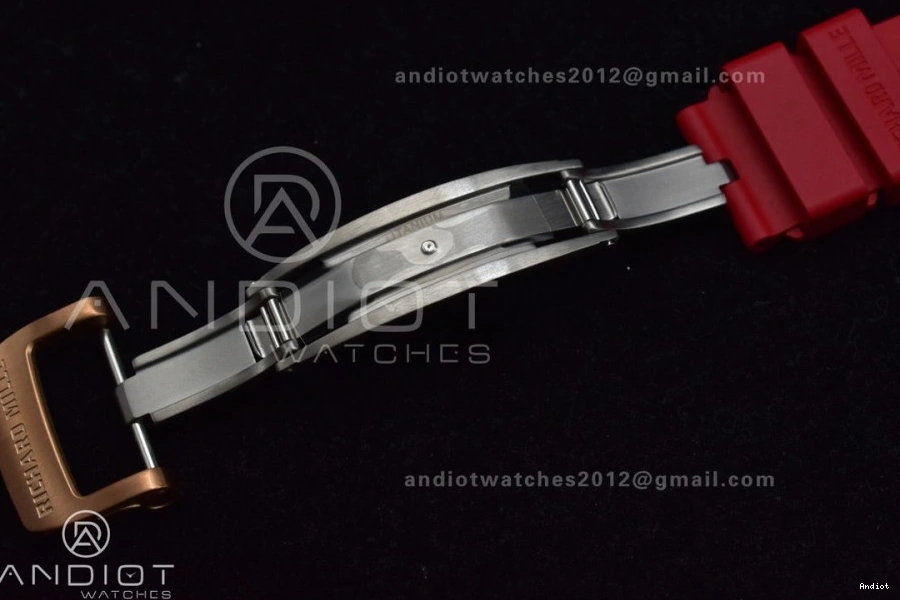 Best NTPT Rubber on Dial A7750 Chrono Edition Crystal V2 RM011 Strap Lotus KVF Red 1:1 1130